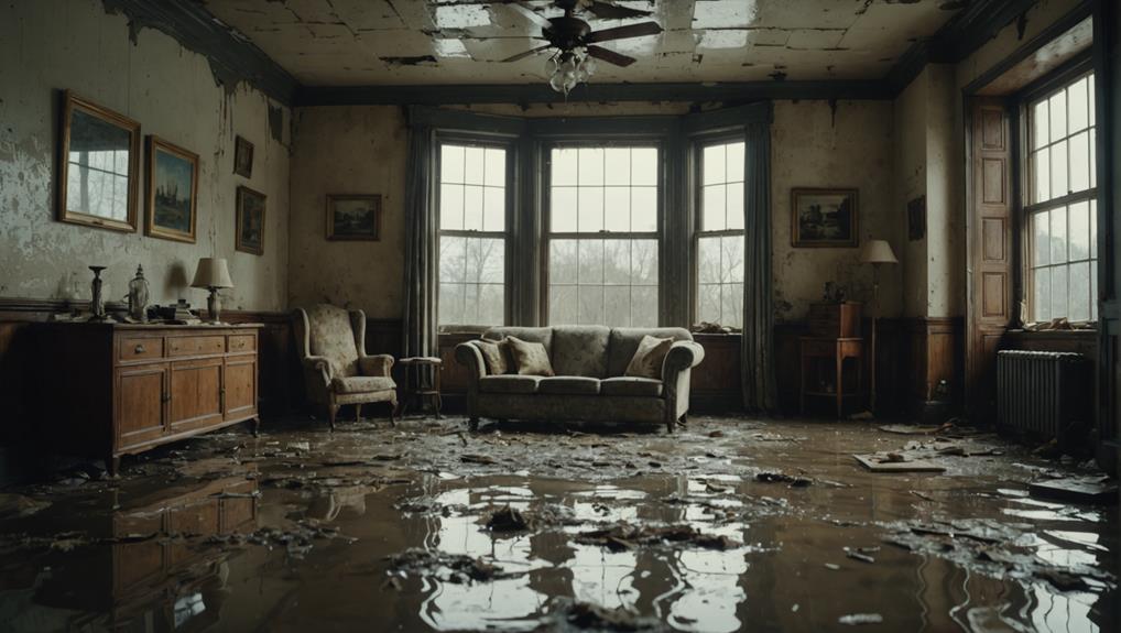 Professional water extraction services removing standing water from an Auburn GA property using truck-mounted equipment